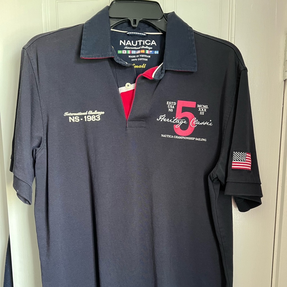 Nautica Navy Polo Shirt Classic Style